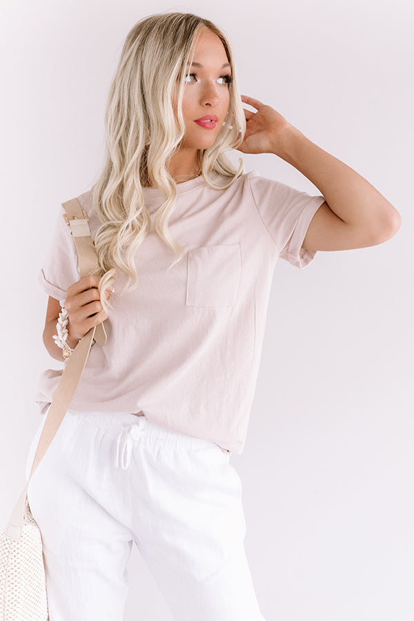 Keepin' It Casual Shift Tee in Blush