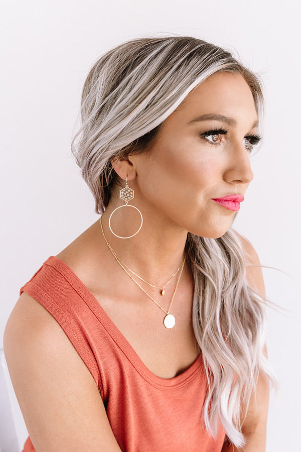 Pretty Promise Earrings In Taupe