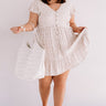 Joy For Days Floral Babydoll Dress in Taupe Curves Image - 1