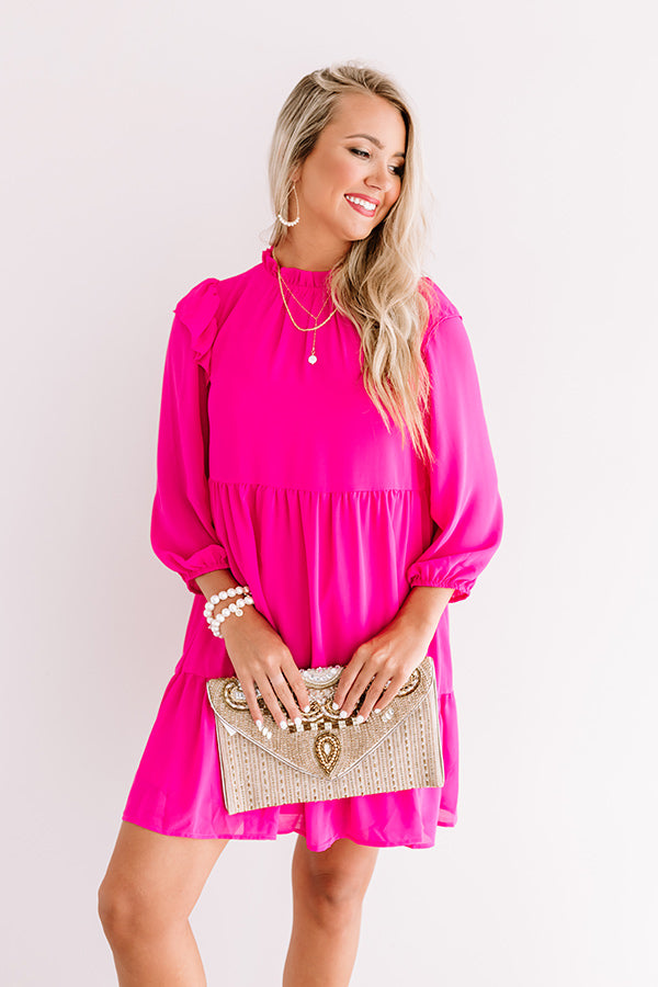 Romantic History Shift Dress In Hot Pink Impressions Online Boutique Romantic History Shift Dress In Hot Pink Impressions Online Boutique