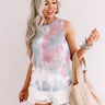Watercolor Mesa Tie Dye Knit Tank Image - 1