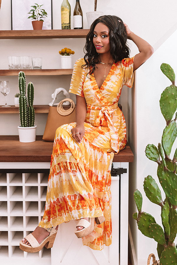 Paradise Is Waiting Tie Dye Maxi