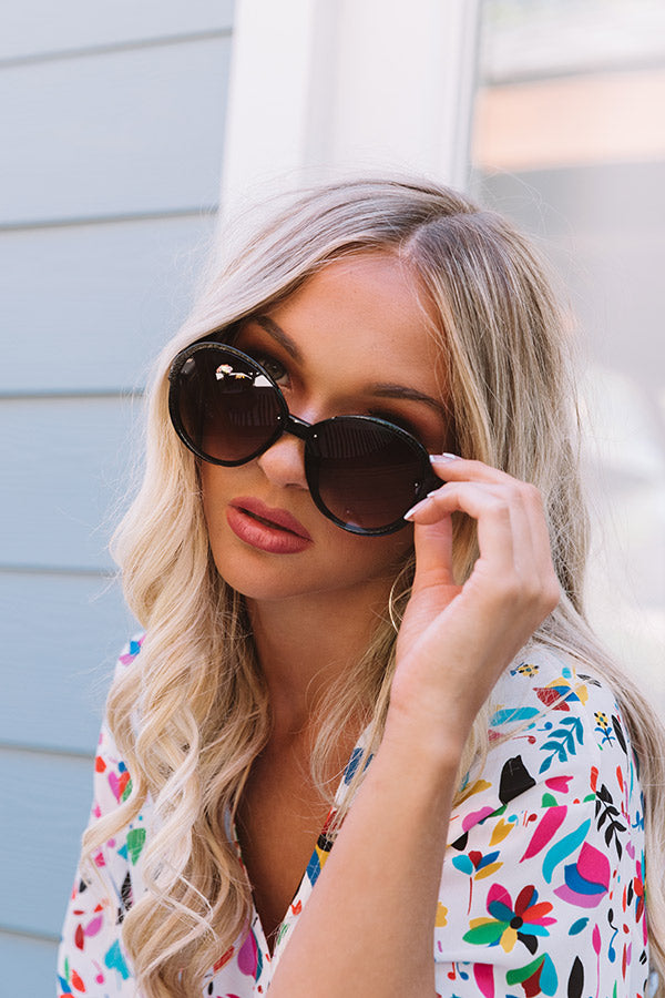 Rockefeller Views Sunnies In Black With Ombre Lens
