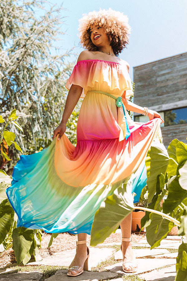 Watercolor Sunrise Maxi