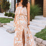 Santorini Seas Floral Maxi Image - 1