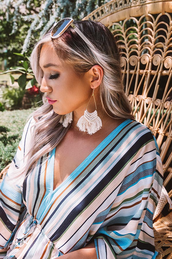 Prim And Pretty Earrings In Stone