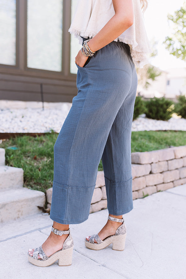 The Lachlan High Waist Pants In Slate