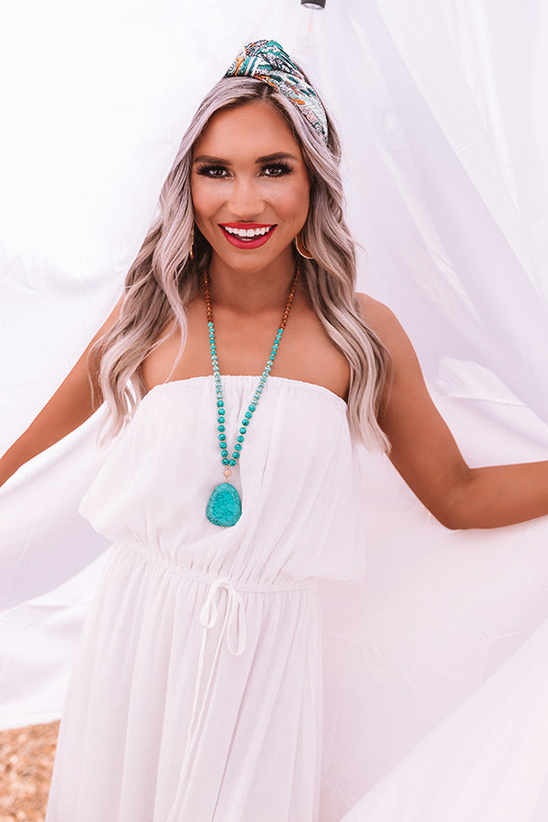 Beverly Hills Hideaway Beaded Necklace In Turquoise