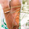 Kendra Scott Ivy Vintage Gold Cuff Bracelet in White Mix Image - 1