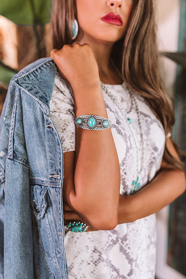 Ciao Lovely Turquoise Cuff Bracelet