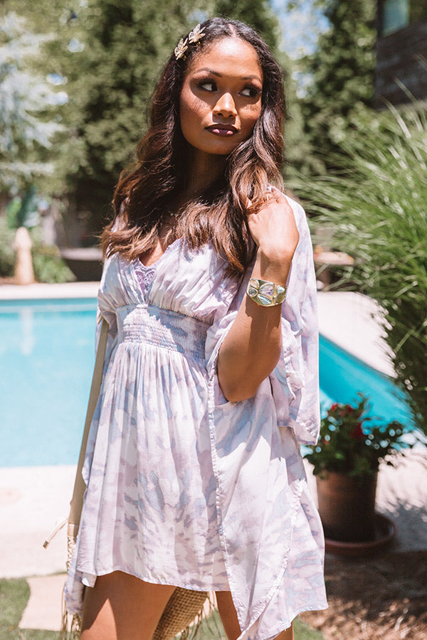 On A Beach Tie Dye Dress On A Beach Tie Dye Dress