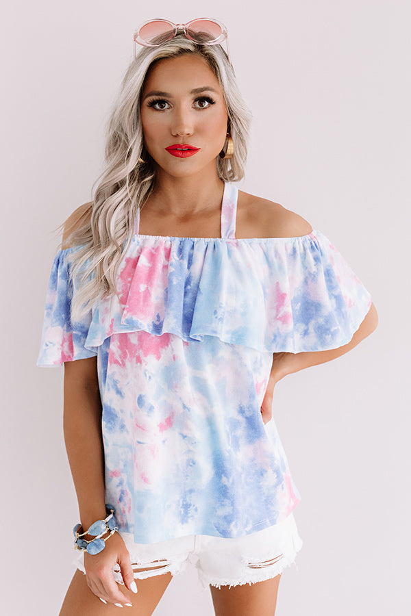 Malibu Mixer Tie Dye Off Shoulder Top