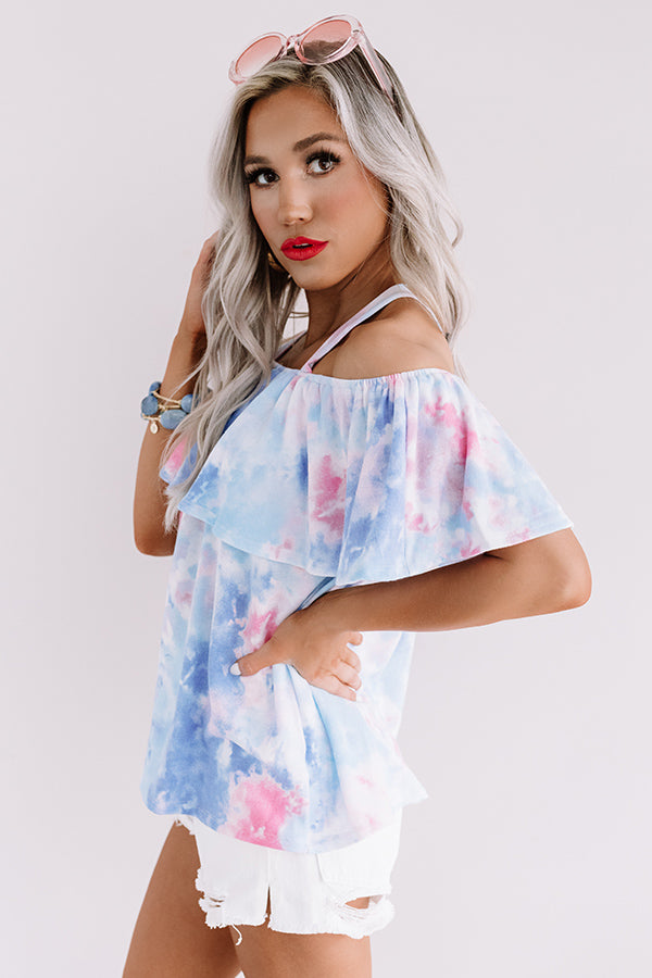 Malibu Mixer Tie Dye Off Shoulder Top