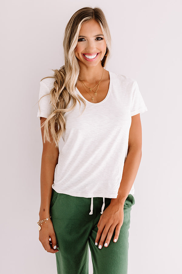 Siesta Keys Secrets Shift Tee In Ivory