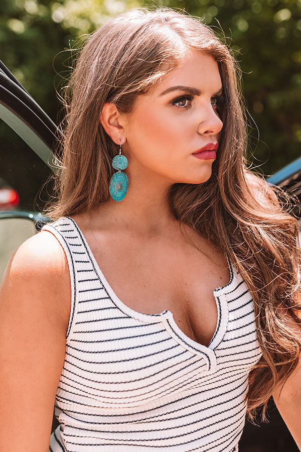 Twilight Toast Earrings In Turquoise