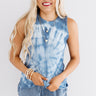 Rise Above Tie Dye Tank In Blue Image - 1