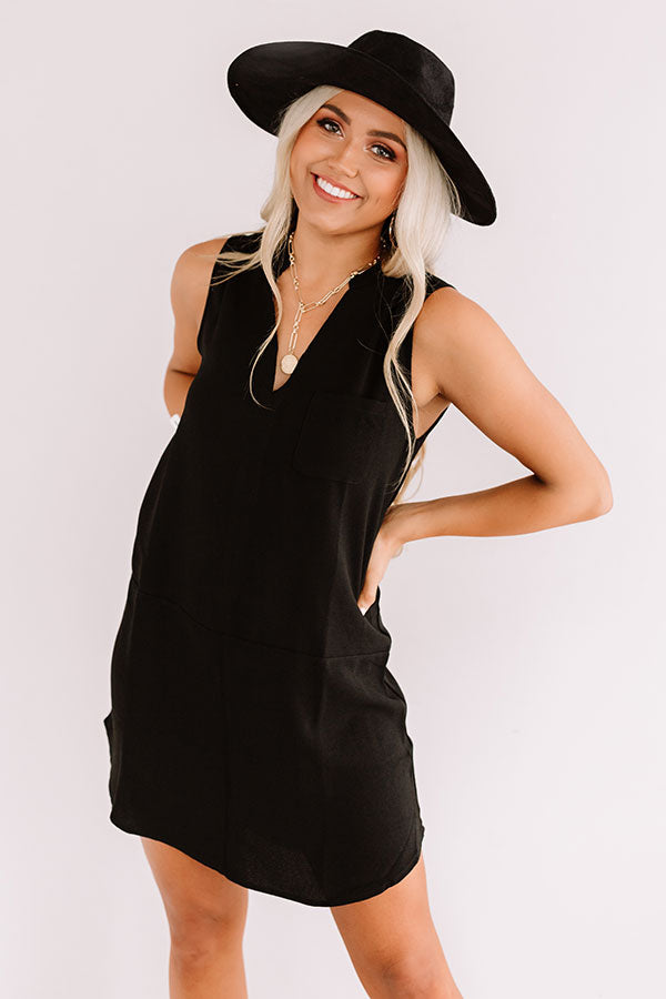 Fly By Shift Dress In Black