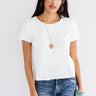 Cold Brew Kisses Shift Top In White Image - 1