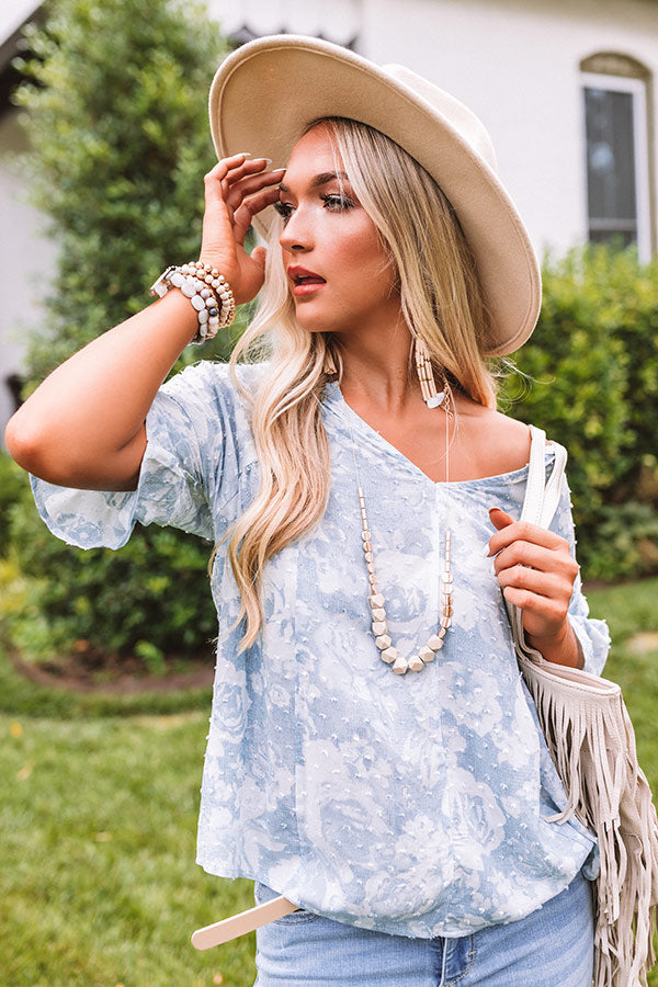 Sweet Loyalty Shift Top In Blue