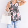 Better In Blooms Babydoll Top In Coral Curves Image - 1