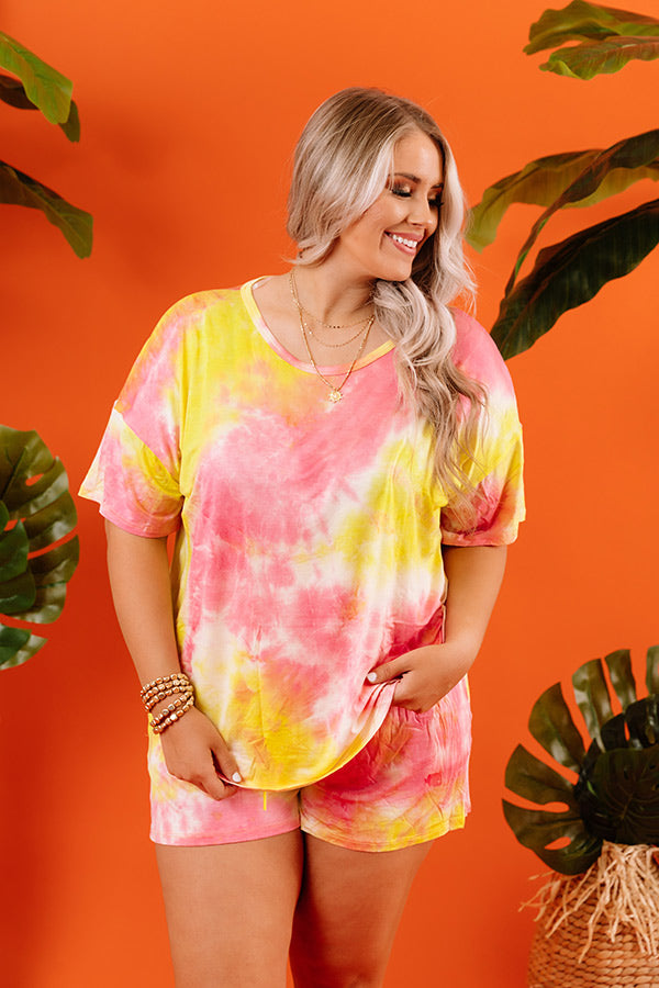 No Complaints Tie Dye Shift Tee Curves