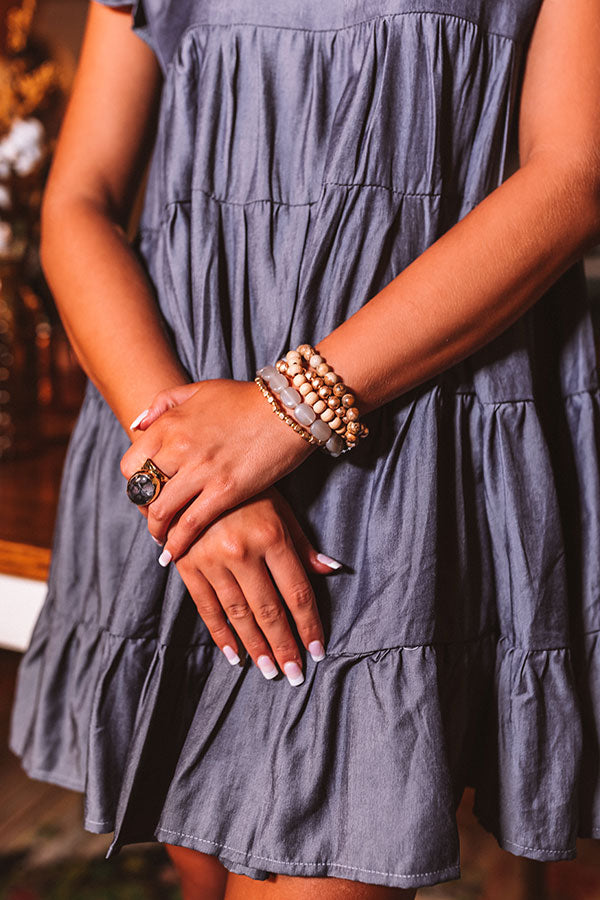 Treat Yourself Bracelet Set In Brown