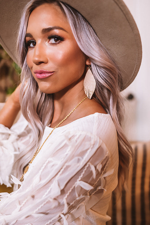 Train Into The City Earrings In Birch