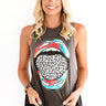 Real Talk Boyfriend Tank In Vintage Black Image - 1