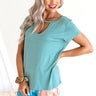 Keeping Score Shift Tee In Turquoise Image - 1
