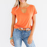 Keeping Score Shift Tee In Tangerine Image - 1
