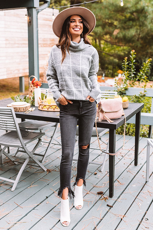 The Lander High Waist Frayed Skinny