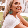 Lasting Friendship Beaded Earrings In Coral Image - 1
