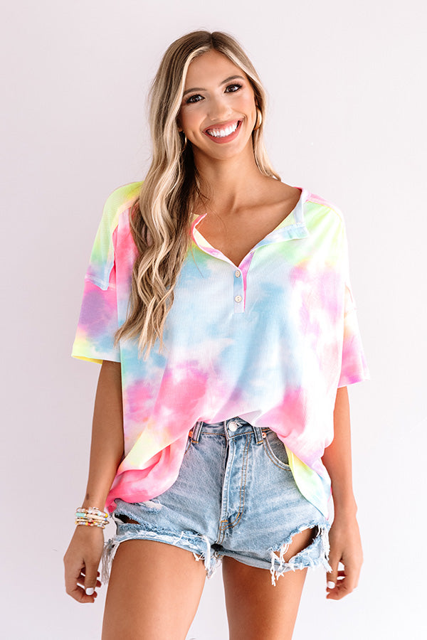 Sunny Afternoon Tie Dye Shift Tee – Impressions Online Boutique