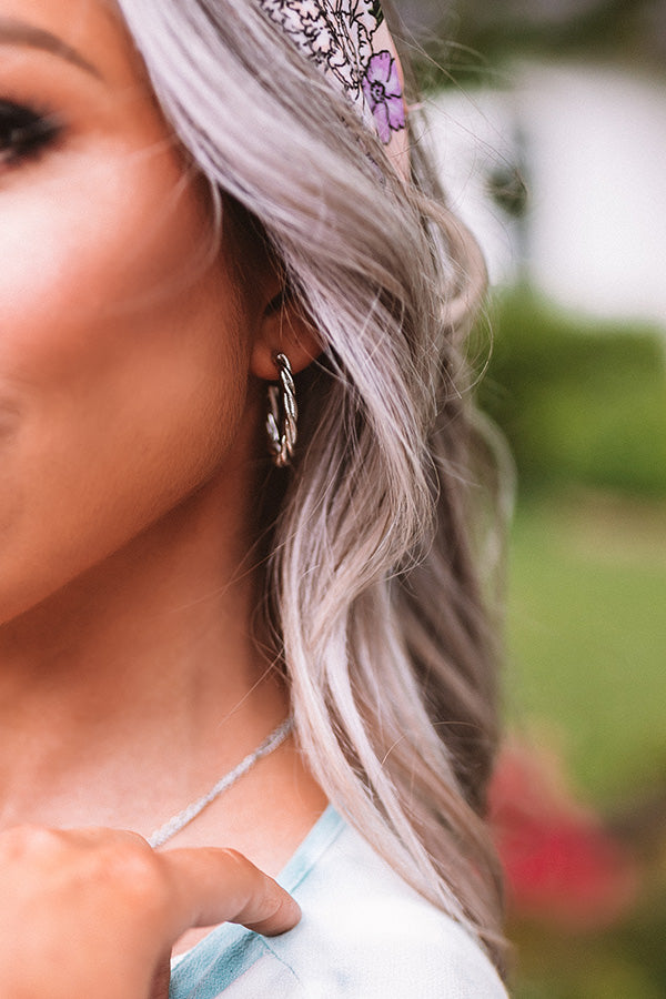 Downtown Brooklyn Hoop Earrings In Silver