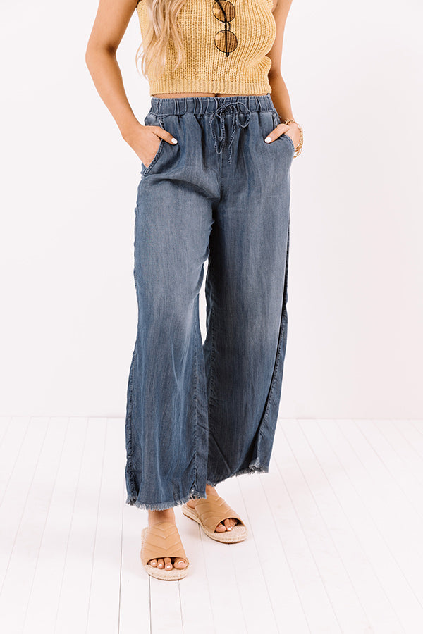 The Araya High Waist Chambray Pants