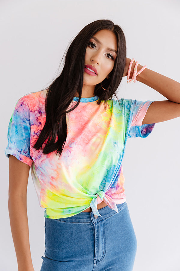 Neon Nights Tie Dye Top