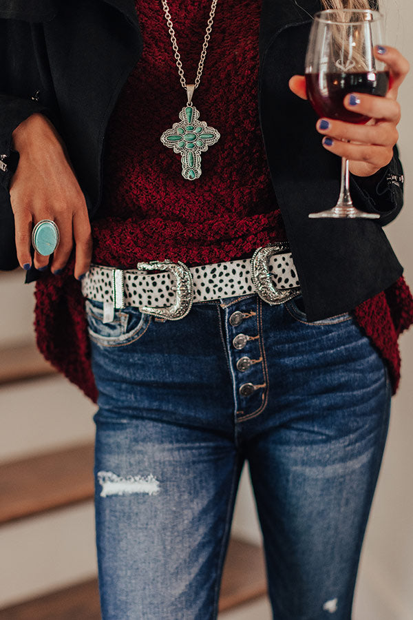 Chic In The City Cheetah Print Belt