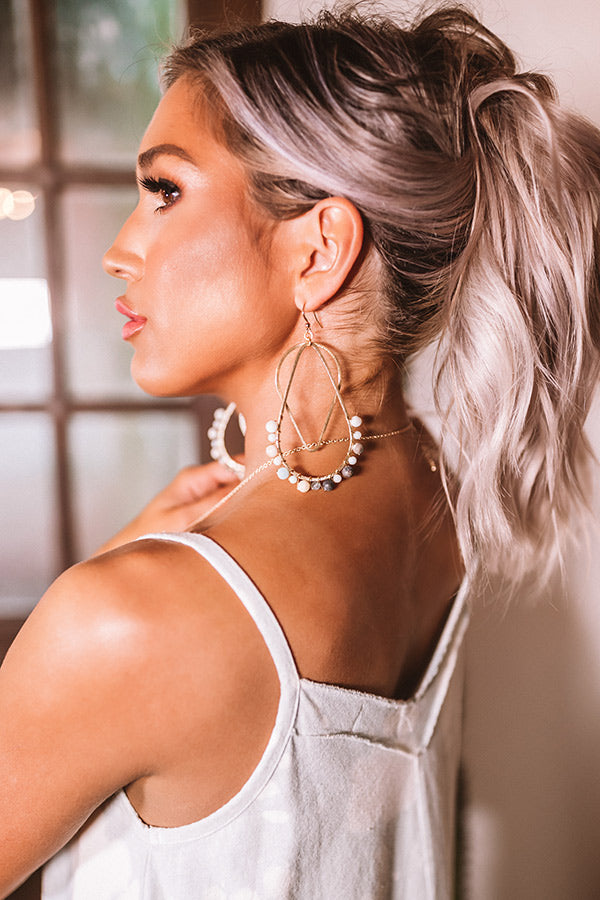 The Alena Semi Precious Earrings