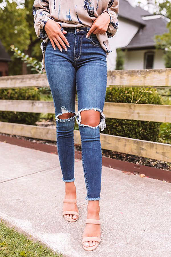 The Sorel Midrise Distressed Skinny