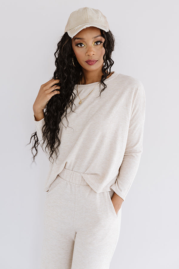 Coffee By Candlelight Shift Top In Birch