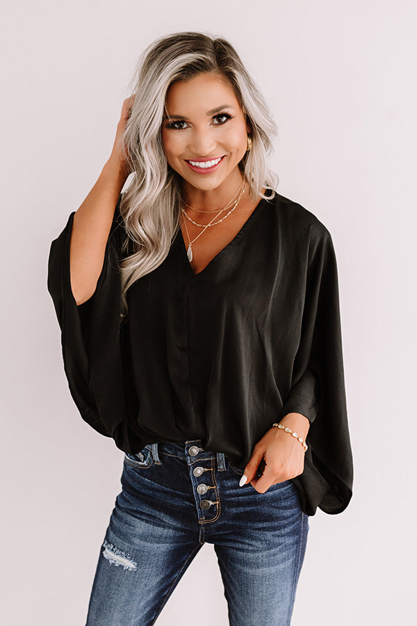 Newsworthy Style Bodysuit In Black