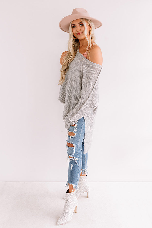 Colorado Woods Knit Sweater In Grey Image - 1