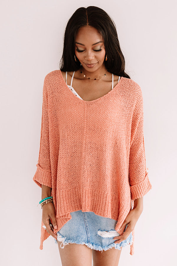 Colorado Woods Knit Sweater In Peach Image - 1