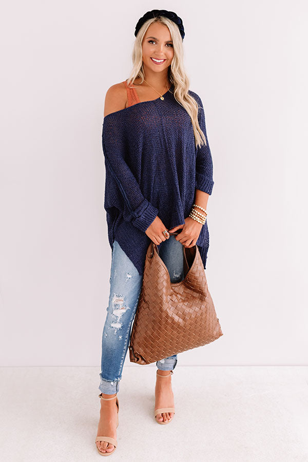 Colorado Woods Knit Sweater In Navy Image - 1