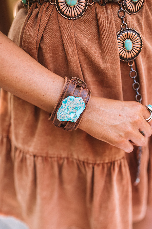 The Lyra Leather Cuff Bracelet