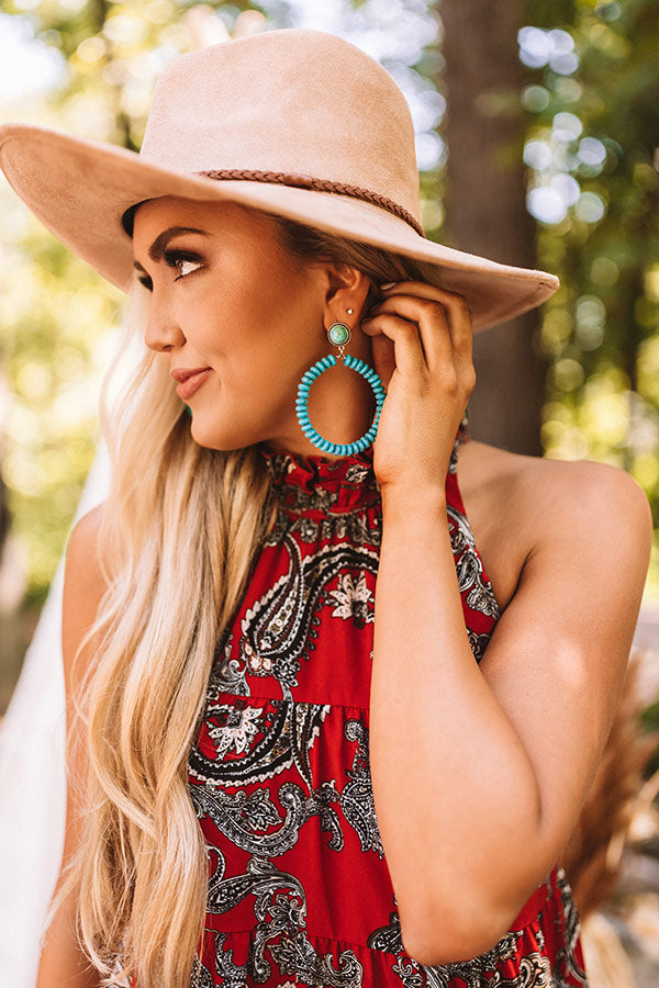 Radiating Confidence Turquoise Earrings