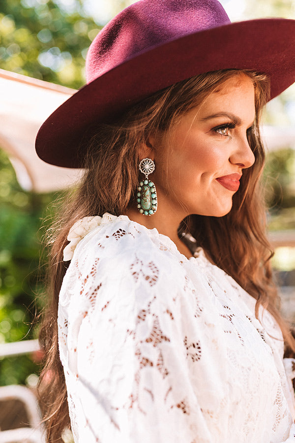 Grasp On Gorgeous Turquoise Earrings