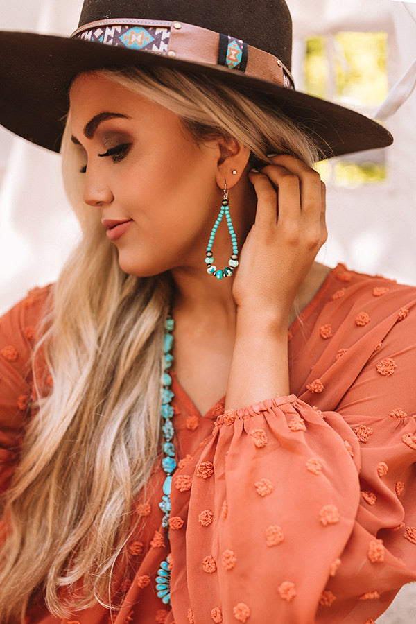 Favorite View Turquoise Earrings