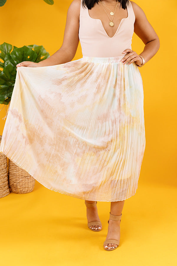 Brunch In Paris Watercolor Skirt Image - 1