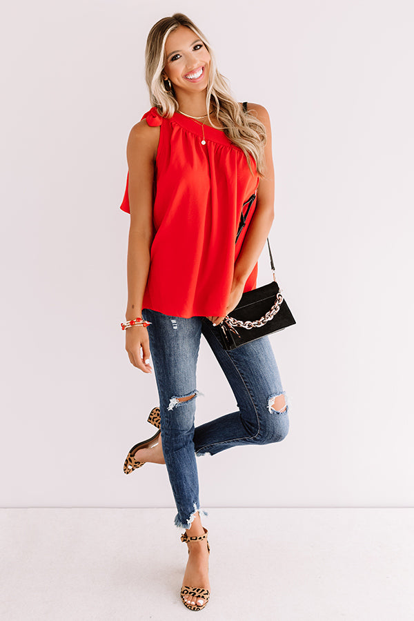 Fine Like Wine Top In Red